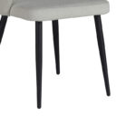 Armchair Patya cream fabric- black metal leg 56x61x82cm - Слика 4