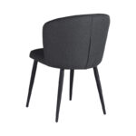 Chair Piyan anthracite fabric- black metal leg 55x58.5x80cm - Слика 2