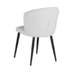 Chair Piyan ecru color fabric- black metal leg 55x58.5x80cm - Image 2