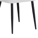Chair Piyan ecru color fabric- black metal leg 55x58.5x80cm - Image 4