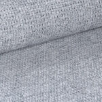 Chair Piyan light grey fabric- black metal leg 55x58.5x80cm - Image 5