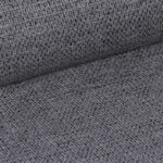 Remis chair dark gray fabric-leg black metal 49x61x91cm - Image 5