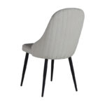 Chair Remis cream fabric-black metal leg 49x61x91cm - Image 2