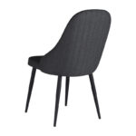 Chair Remis anthracite fabric-black metal leg 49x61x91cm - Image 2