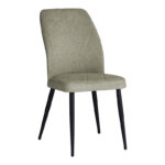 Стол Вика сива ткаенина - црна метална ногарка 48x58x90 см