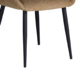 Chair Loukrizia beige fabric-black metal leg 56x63.5x82cm - Слика 4