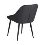 Chair Loukrizia anthracite fabric-black metal leg 56x63.5x82cm - Слика 2