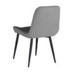 Chair Versa  grey-blue fabric-black metal leg 54x63.5x84cm - Image 2