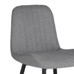 Chair Versa  grey-blue fabric-black metal leg 54x63.5x84cm - Image 3