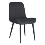Chair Versa  anthracite fabric-black metal leg 54x63.5x84cm