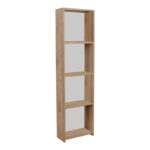 Bookcase Courtnai oak melamine 40x19.5x170cm
