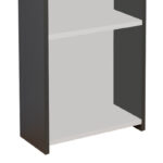 Bookcase Courtnai anthracite-white melamine 40x19.5x170cm - Слика 3