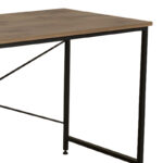 Office desk Karvem oak melamine-black metal 120x60x73cm - Слика 2