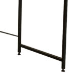 Office desk Karvem oak melamine-black metal 120x60x73cm - Слика 3