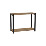 Table shelf Lerf oak melamine-black metal 48x17x40cm