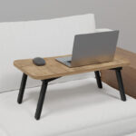 Laptop stand Rahe oak melamine-black metal 60x35x23cm - Слика 2