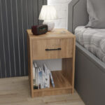 Bedside cabinet Ponil oak melamine 41x41x54.5cm - Слика 2