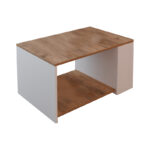 Coffee table Noil oak-white melamine 90x60x48cm