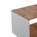 Coffee table Noil oak-white melamine 90x60x48cm - Image 4