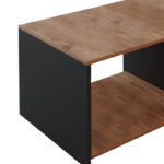 Coffee table Noil oak-anthracite melamine 90x60x48cm - Слика 4