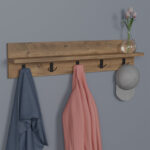 Wall shelf Esform oak melamine 80x11x18cm - Слика 2