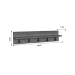 Wall shelf Esform oak melamine 80x11x18cm - Слика 4