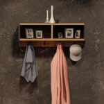 Wall shelf Gyrzi oak-anthracite melamine 84x18x30cm - Image 3