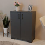 Cabinet Yven anthracite melamine 65x32x83cm - Image 2