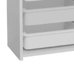 Cabinet with baskets Toily white melamine 45x30x75cm - Image 5