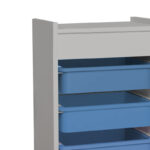 Cabinet with baskets Toily white-blue melamine 45x30x75cm - Image 4