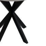 Kalipso melamine table in white shade and black metal leg D70x75cm - Слика 3