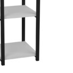 Floor shelf Harvey black metal and white melamine 33x28x70cm - Слика 5