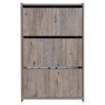 Karol melamine shoe box in natural shade 70x24x113cm - Слика 4