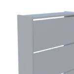 Karol melamine shoe box in white shade 70x24x113cm - Image 4