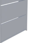 Karol melamine shoe box in white shade 70x24x113cm - Image 5