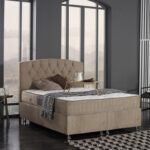 Double bed Lanse with storage space brown 160x200cm - Слика 2