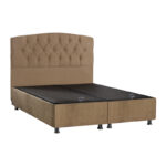 Lanse double bed with storage space beige 160x200cm - Слика 3