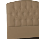 Lanse single bed velvet with storage space beige 120x200cm - Image 3