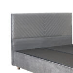 Double bed Rizko with storage store grey 160x200cm - Слика 4