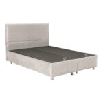 Double bed Rizko with storage space cream 160x200cm - Слика 2