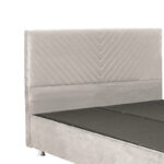 Double bed Rizko with storage space cream 160x200cm - Слика 4