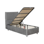 Bed Rizko with storage space grey 120x200cm - Слика 3