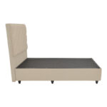 Tito single bed with storage space fabric in cream shade 120x200cm - Image 3