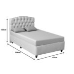 Lanse I single bed in crem shade 120x200cm - Слика 3