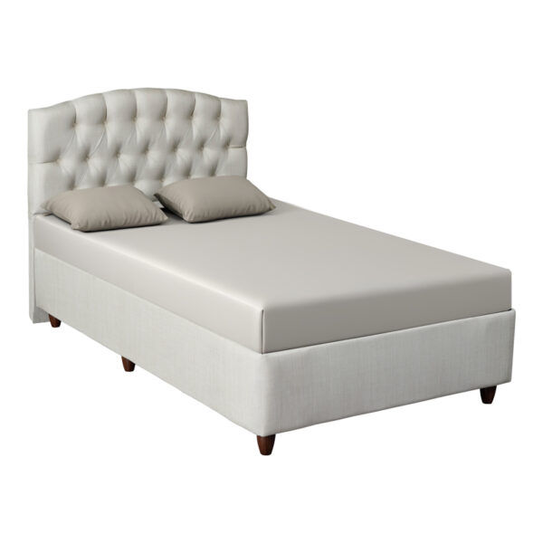 Lanse I single bed in crem shade 120x200cm
