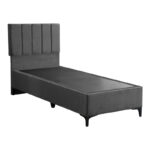 Moega fabric bed in anthracite shade 90x200cm - Слика 3