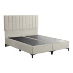 Moega fabric bed in cream shade 160x200cm - Слика 3