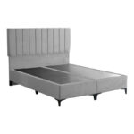 Moega fabric bed in grey shade 160x200cm - Слика 3