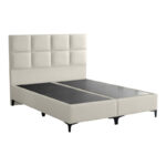 Melei fabric bed in cream shade 160x200cm - Слика 3