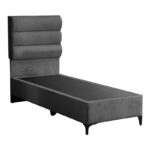 Limit fabric bed in anthracite shade 90x200cm - Image 3
